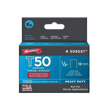 ARROW STAINLESS STEEL STAPLES - 508SS1 (Pack of 5)
